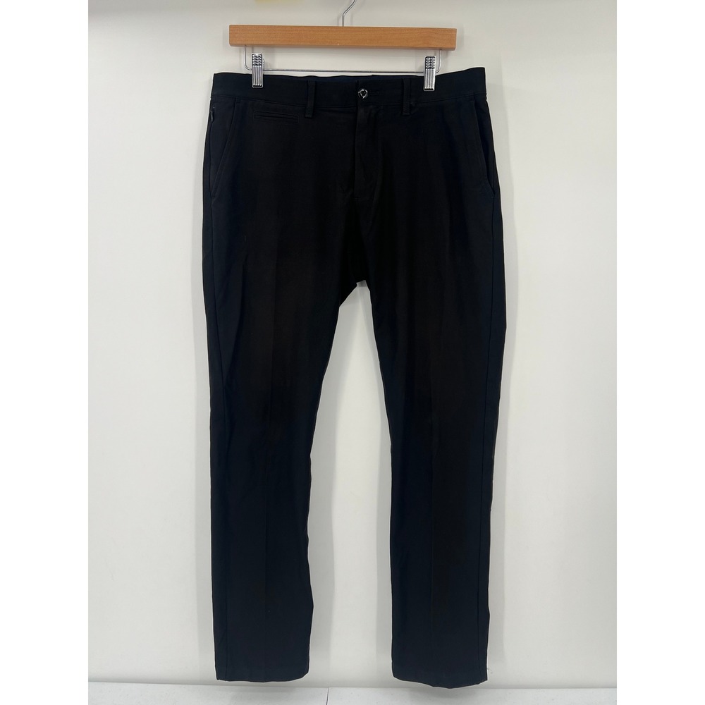 J.Crew 484 Slim Performance Pant Mens 32 Black 4-Way Stretch Trousers